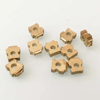 žalvario tuščiaviduriai tipas 2.5*6.8*7mm abėcėlės raidėmis spausdinimo data numeris raidžių kodavimo mašina