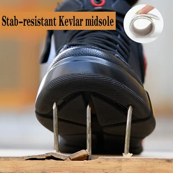 Žiemą šilti vyriški batai anti-smashing ir anti-stab saugos batus, nesunaikinami darbo batai lauko laisvalaikio sportiniai bateliai